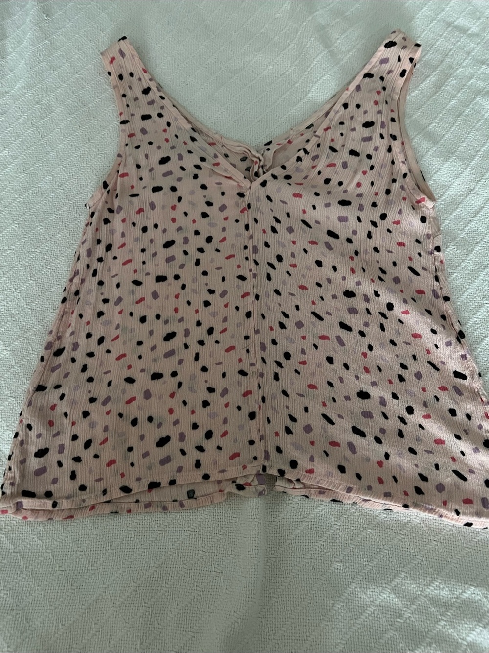 ASOS Button-Front Spots Print Tank - Picture 2 of 3